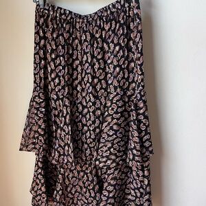EUC Diane Von Furstenberg paisley skirt; lined, size Small